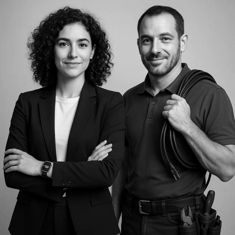 Portrait des CEO de Volt’Obin, électriciens dans le Gard